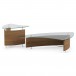 BDI Fin 1106 Coffee and End Table, Natural Walnut Full View