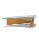 BDI Fin 1106 Coffee Table, Natural Walnut Front View