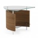 BDI Fin 1110 End Table, Natural Walnut Front View 2