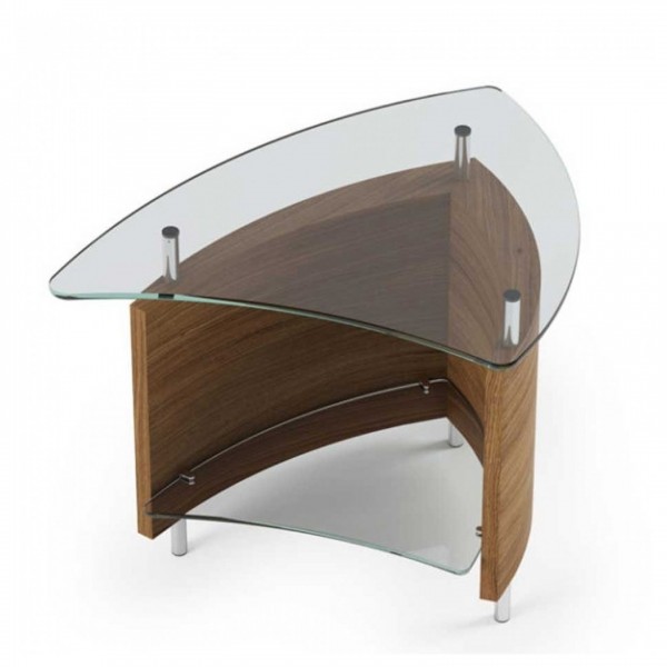 BDI Fin 1110 End Table, Natural Walnut High View