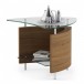 BDI Fin 1110 End Table, Natural Walnut Storage View