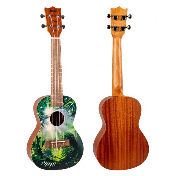 Flight AUC33 Concert Ukulele, Jungle back