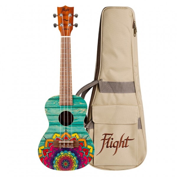 Flight AUC33 Concert Ukulele, Mansion gigbag