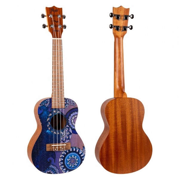 Flight AUC33 Concert Ukulele, Stardust back