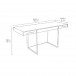 BDI Format 6301 Desk, Charcoal Stained Ash / Satin White - dimensions