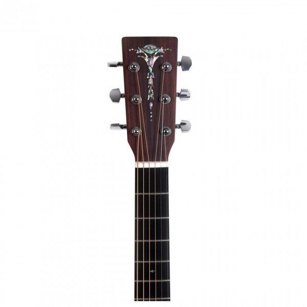 Sigma 00M-1SL-SB Acoustic Left Handed, Sunburst - Headstock Front
