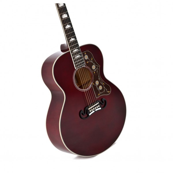 Sigma GJA-SG200-WR Electro Acoustic, Translucent Wine Red profile