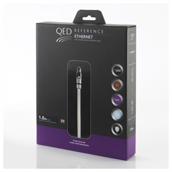 QED Reference Ethernet Cable 1m, packaging