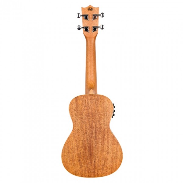 Flight DUC323CEQ Concert Electro Ukulele, Mahogany - Back