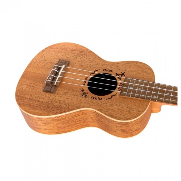 Flight DUC323CEQ Concert Electro Ukulele, Mahogany - Body