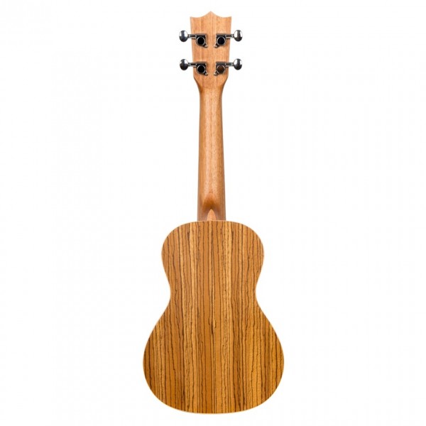 Flight DUC525 Concert Ukulele, Zebrano B&S (Solid Top) - Back