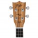 Flight DUC525 Concert Ukulele, Zebrano B&S (Solid Top) - Headstock Front