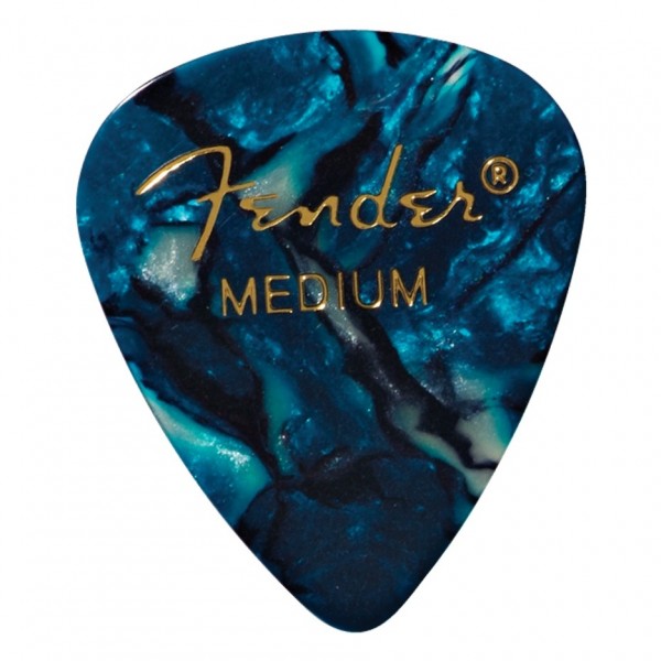 Fender Premium Celluloid 351 Picks, Heavy, Ocean Turquoise, Pk of 12