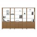BDI Linea 5802 Bookshelf with Extension, Natural Walnut - combined with 5801A