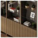 BDI Linea 5802 Bookshelf with Extension, Natural Walnut - detail