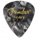 Fender Premium Celluloid 351 Shape Picks, Heavy, schwarz Moto, 12er Pack