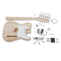 Guitarworks Solo-Cutaway DIY Sæt til Elektrisk Guitar, Askekrop