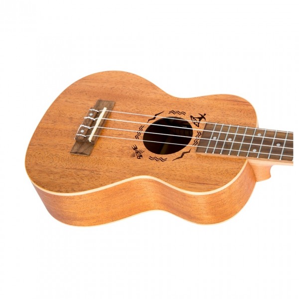 Flight DUC523CEQ Concert Electro Ukulele, Mahogany - Body