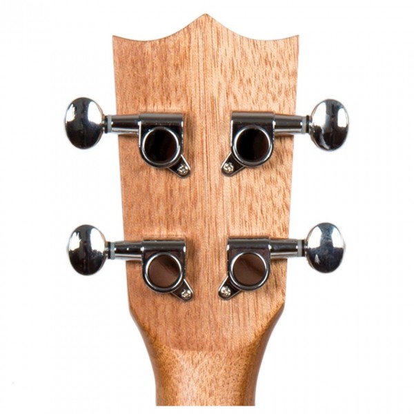 Flight DUC523CEQ Concert Electro Ukulele, Mahogany - Headstock Back
