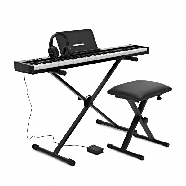 VISIONKEY-100 Digital Keyboard Piano, with Bluetooth, Stand Pack