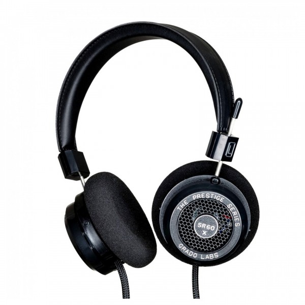 Grado SR60x Prestige Series Stereo Headphones with with Headphone Stand Front View