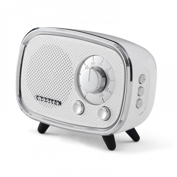 Rondo Bluetooth Speaker, White - Angled