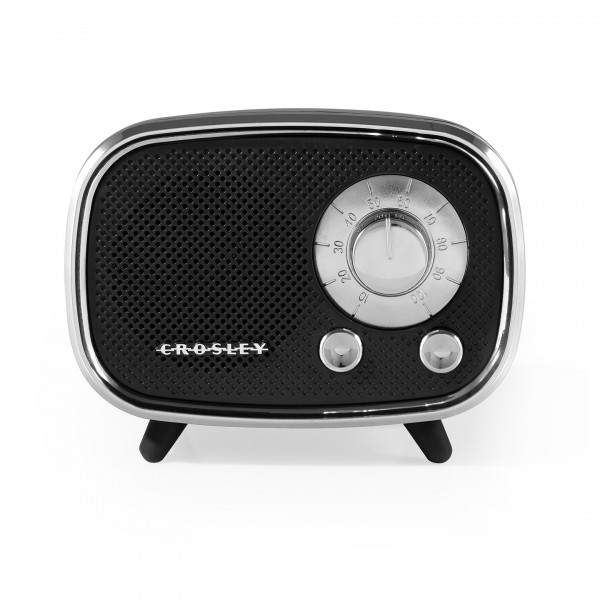 Crosley Rondo Bluetooth Speaker, Black - Front