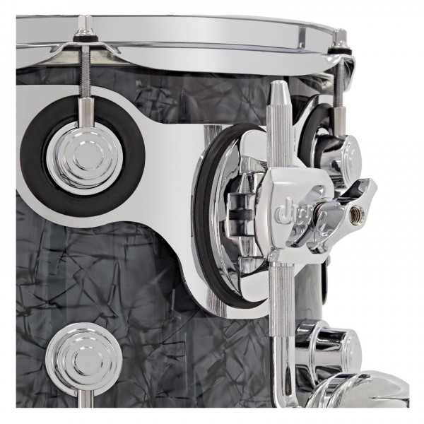 DW Drums Performance Series 22" Double Bass Drum Kit, Black Diamond - Tom Mount Detail