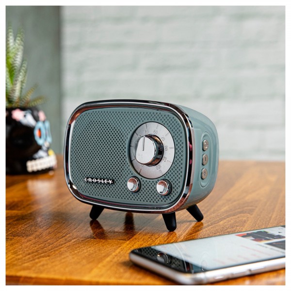 Crosley Rondo Bluetooth Speaker, Tourmaline - Lifestyle