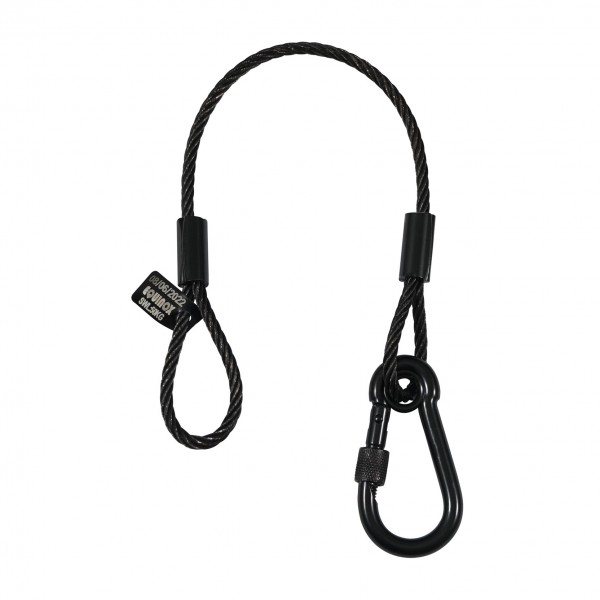 Equinox 35cm Stainless Steel Safety Wire, Black - Full