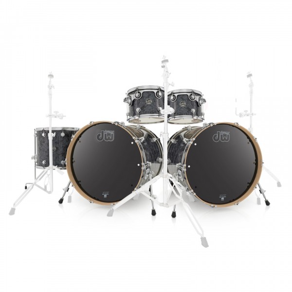 DW Drums Performance Series 22" Double Bass Drum Kit, Black Diamond