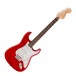 Squier FSR Affinity Stratocaster LRL QMT, Crimson Red Transparent