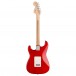 Squier FSR Affinity Stratocaster LRL QMT, Crimson Red Transparent back