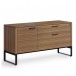 BDI Linea 6221 Desk and Multi Cabinet, Natural Walnut - cabinet