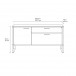 BDI Linea 6221 Desk and Multi Cabinet, Natural Walnut - cabinet dimensions