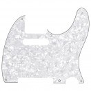 Fender Pickguard, Telecaster, 8-Hole Mount, White Pearl, 4-Ply