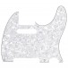 Fender Pickguard, Telecaster, 8-Hole Mount, White Pearl, 4-Ply