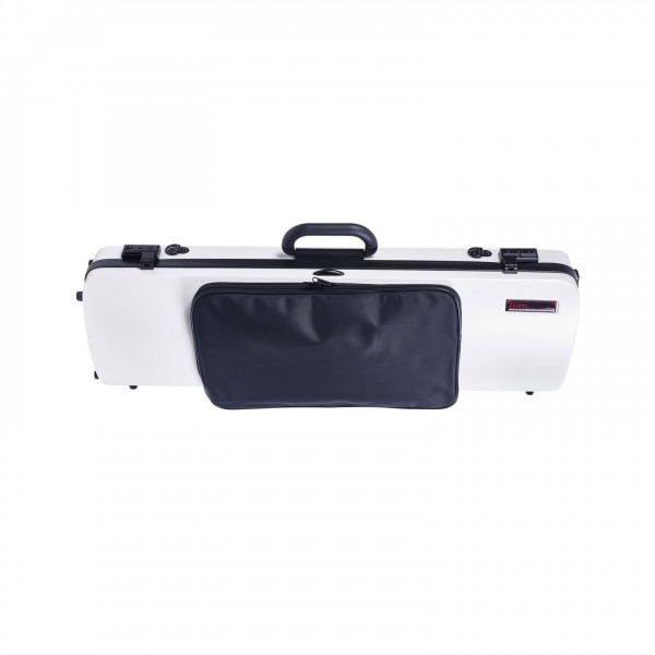 BAM 2011XL Hightech Oblong Violin Case with Pocket, White