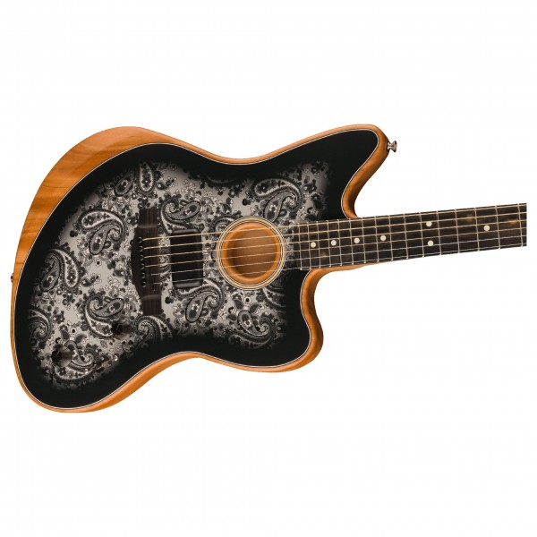 Fender FSR American Acoustasonic Jazzmaster, Black Paisley - Ex