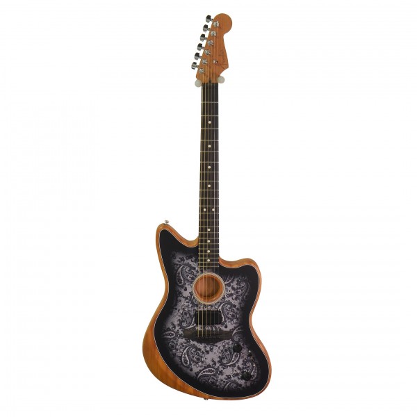 ギター Acoustasonic Jazzmaster Black Paisley Fender FSR American Acoustasonic Jazzmaster, Black Paisley