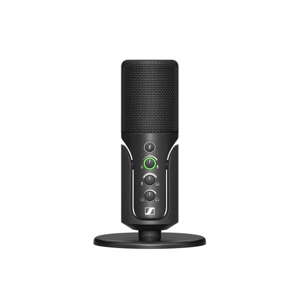 Sennheiser Profile USB Condenser Microphone - Front, On with Base