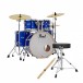 Pearl Export 20'' Fusion Drum Kit w/Stool and Sticks, Voltage Blue