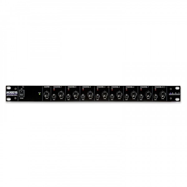 ART MX821S - Eight Channel Mic/Line Mixer with Stereo Outputs - Front