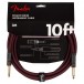 Fender Limited Edition Deluxe Tweed Cable, 10', Oxblood