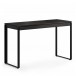 BDI Linea 6222 Console Desk and File Pedestal, Charcoal Stained Ash - desk