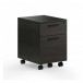 BDI Linea 6222 Console Desk and File Pedestal, Charcoal Stained Ash - file