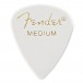 Fender Celuloidová trsátka Classic, bílá, tvar 351, střední, balení 12 kusů