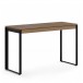 BDI Linea 6222 Console Desk and File Pedestal. Natural Walnut - desk