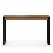 BDI Linea 6222 Console Desk and File Pedestal. Natural Walnut - desk