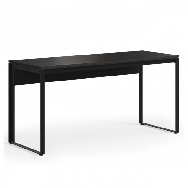 BDI Linea 6223 Work Desk and 6224 Return, Charcoal Stained Ash - desk